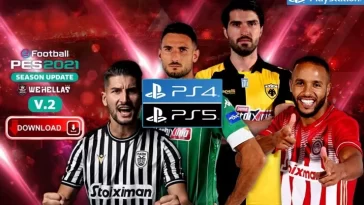 WeHellas Greek Superleague Patch v2 [PES 2021 || PS4 & PS5]