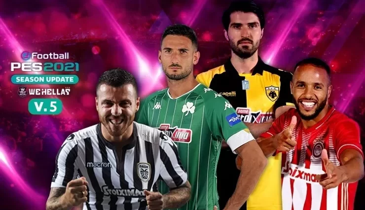 WeHellas Greek Superleague Patch Fix v5 [PES 2021 || PC]