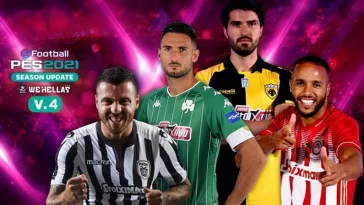 WeHellas Greek Superleague Patch Fix v4 [PES 2021 || PC]