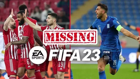 FIFA 23 xoris Olympiako kai Ethniki Ellados