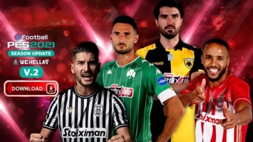 WeHellas Greek Superleague Patch v2 [PES 2021 || PC]