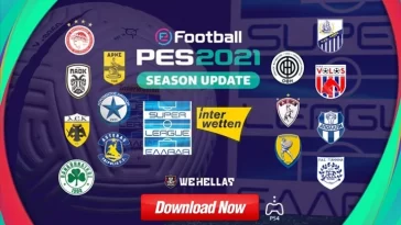 WeHellas Greek Superleague Patch v1 [PES 2021 || PS4 & PS5]